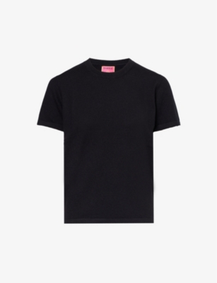 Barrie X Sofia Coppola Silk-cashmere Tee In Black