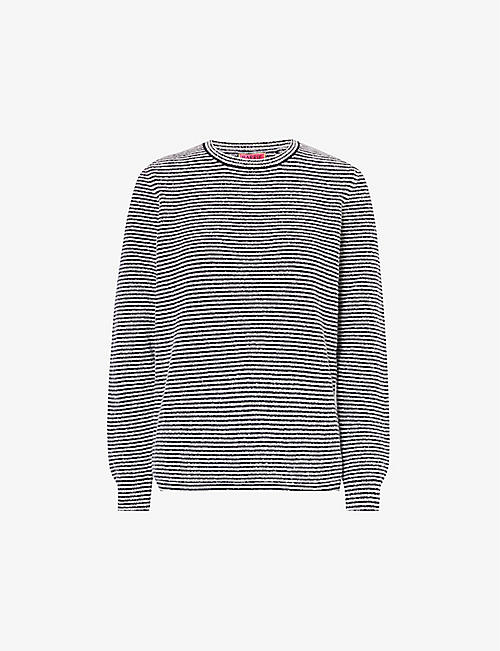 BARRIE: Barrie x Sofia Coppola striped cashmere, wool and silk-blend jumper