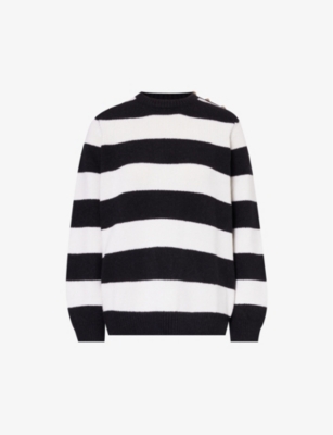 BARRIE: Barrie x Sofia Coppola striped cashmere, wool and silk-blend jumper