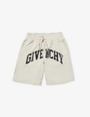 GIVENCHY: Monogram-print regular-fit cotton-blend shorts 4-12 years