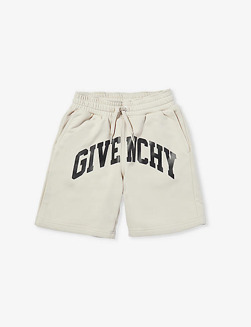 GIVENCHY: Monogram-print regular-fit cotton-blend shorts 4-12 years