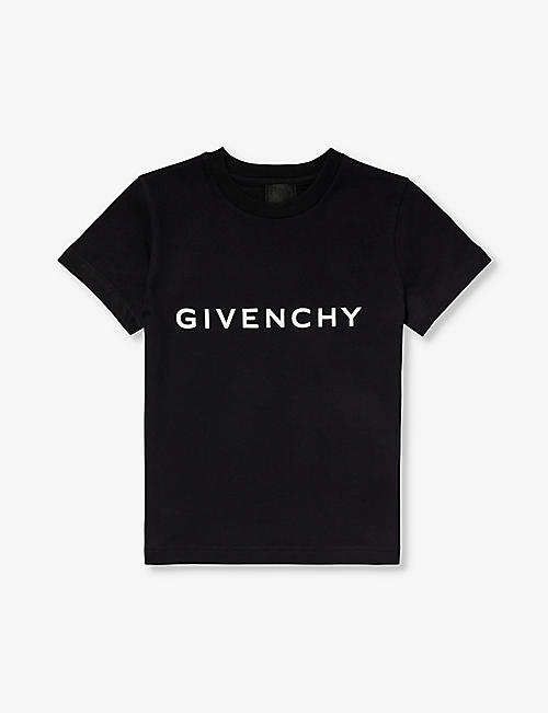 GIVENCHY: Logo-print short-sleeve cotton-jersey T-shirt 4-12 years