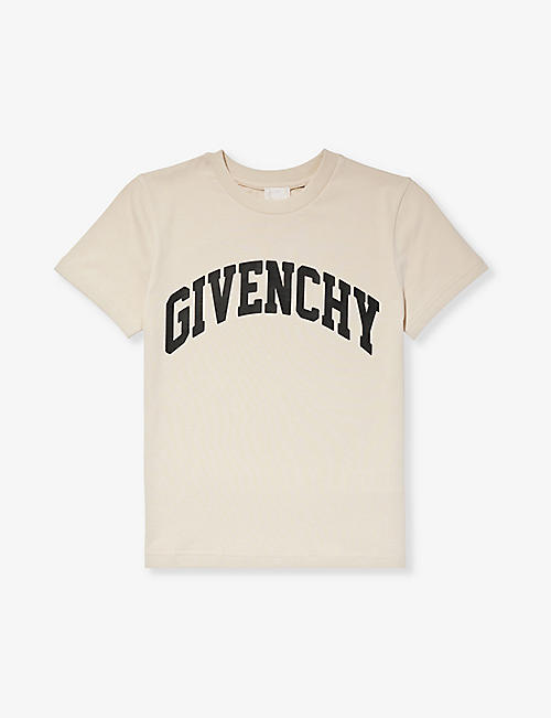 GIVENCHY: Logo-print short-sleeve cotton-jersey T-shirt 6-12 years