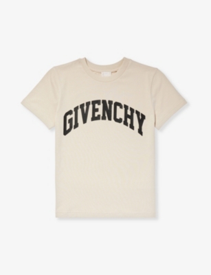 Givenchy Kids' Boys Beige Cotton Varsity T-shirt | ModeSens