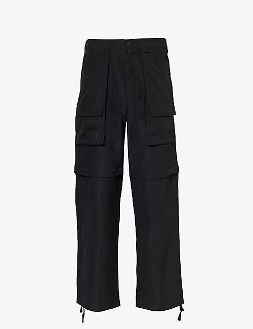 MARKET: Moraine detachable-panel regular-fit straight-leg woven trousers
