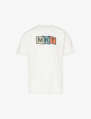 Shop Market Mens Parchment Fold Brand-print Cotton-jersey T-shirt