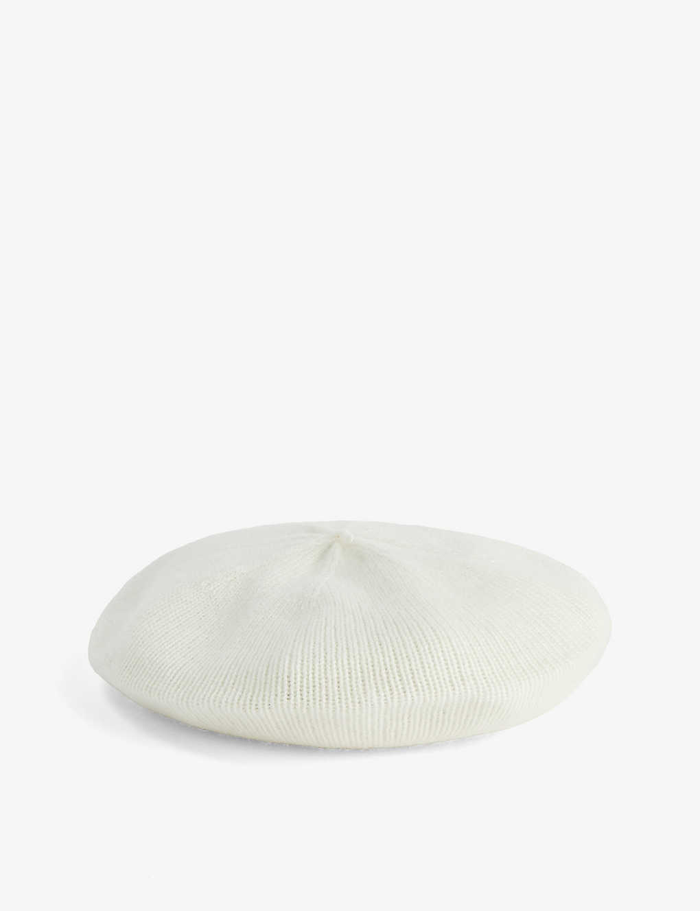 Loop Cashmere Womens Feather Ribbed Brushed-texture Cashmere Beret