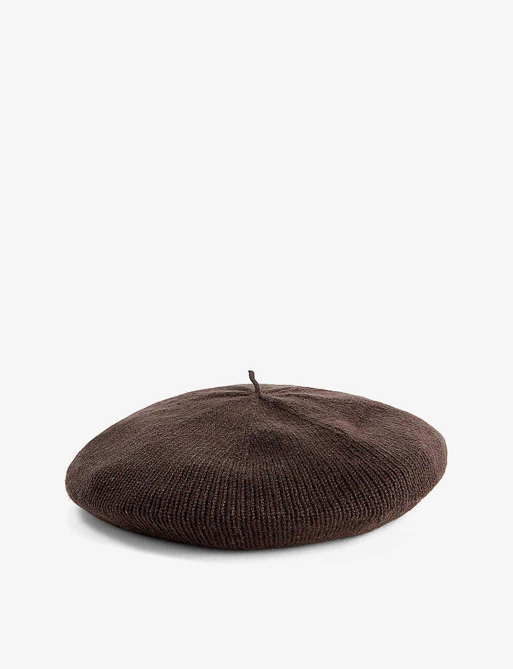 Loop Cashmere Womens Rye Ribbed Brushed-texture Cashmere Beret