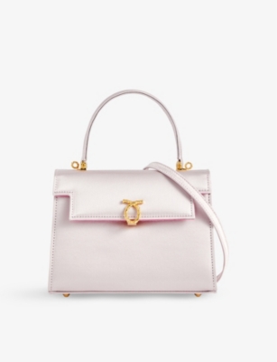 LAUNER: Judi satin top-handle bag