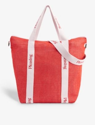 Pleasing Pink Red 2.0 Organic-cotton Tote Bag