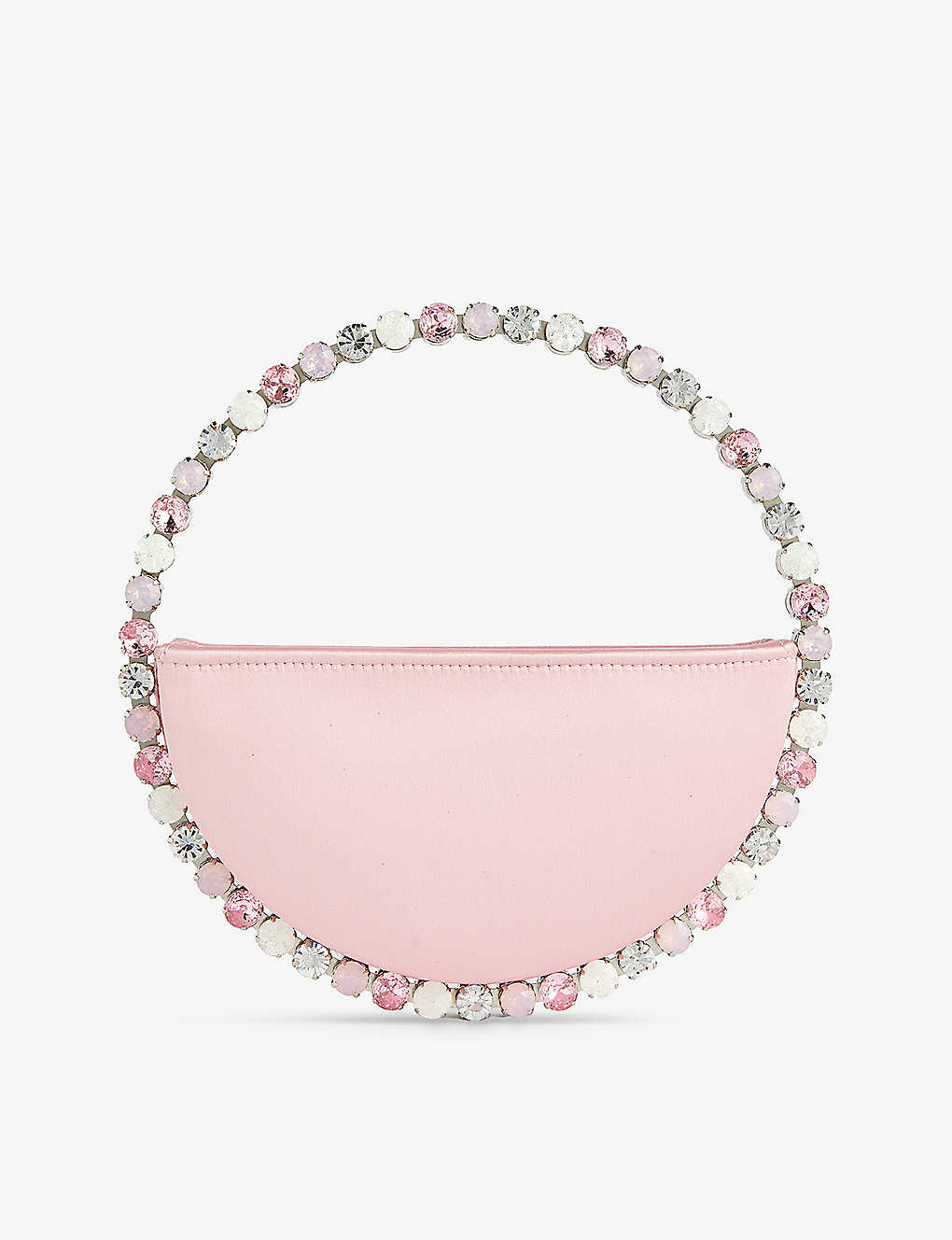 L'alingi Lalingi Womens Pink Eternity Crystal-embellished Satin Clutch Bag