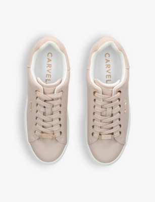 CARVELA: Dream 2 logo-badge faux-leather low-top trainers