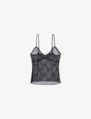 ZADIG&VOLTAIRE: Lyzig lace-embroidered woven cami