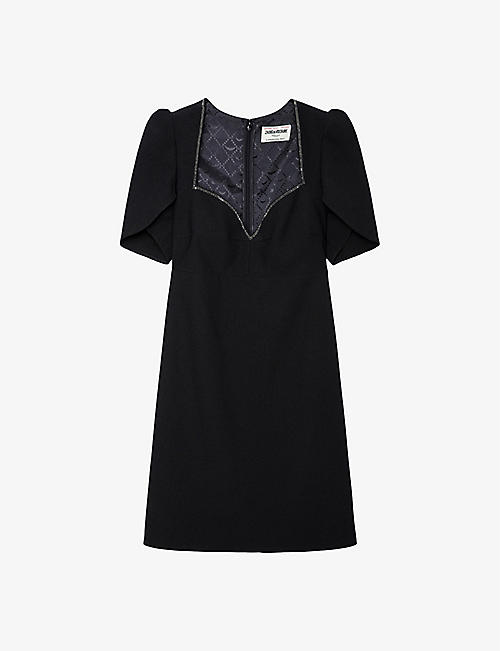 ZADIG&VOLTAIRE: Roxelle crystal-embellished woven mini dress