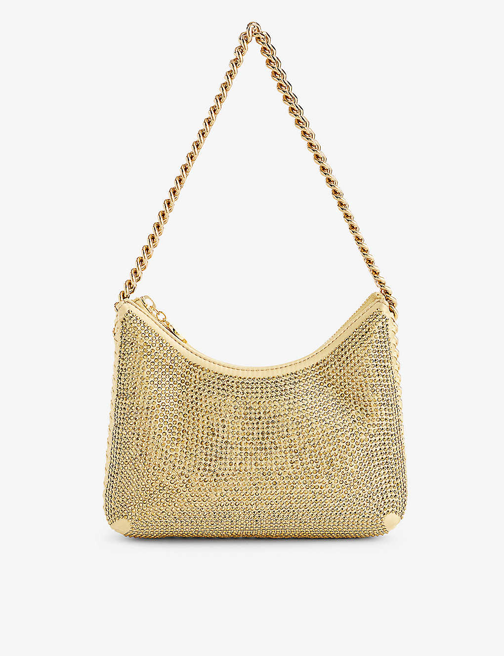 Stella Mccartney Womens Gold Falabella Mini Crystal-embellished
