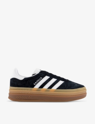 ADIDAS: Gazelle Bold brand-embellished suede low-top trainers