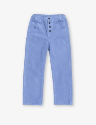 Caramel Babies'  Cornflower Blue Erodium Elasticated-waist Stretch-corduroy Trousers 3-12 Years