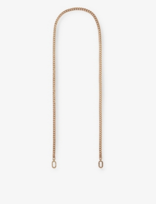 MULBERRY: Flat brass chain strap