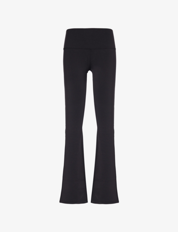 Airbrush bootcut-leg high-rise stretch-woven leggings