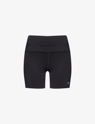 Alo Black High-Waist Airlift Sport Shorts Aloye