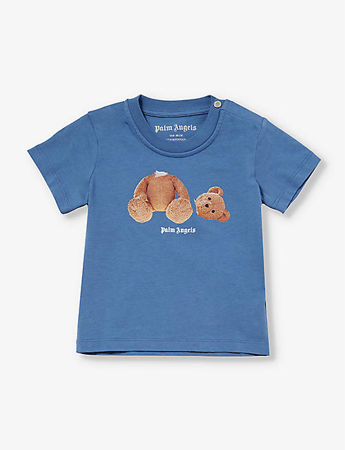 PALM ANGELS: Bear-print cotton-jersey T-shirt 6-36 months