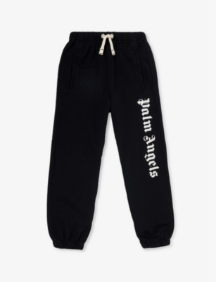 PALM ANGELS: Logo-print relaxed-fit cotton-jersey jogging bottoms 4-12 years