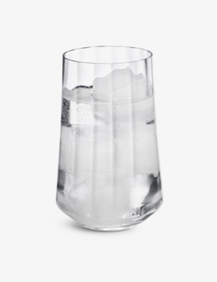 Shop Georg Jensen Bernadotte Tall Crystal-glass Tumblers Set Of Six