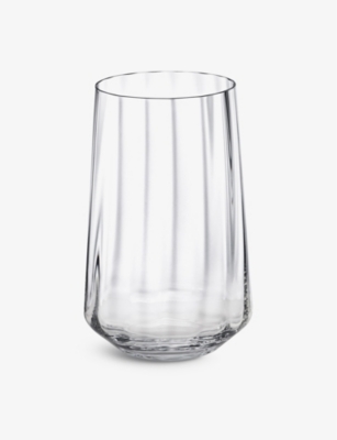 Shop Georg Jensen Bernadotte Tall Crystal-glass Tumblers Set Of Six