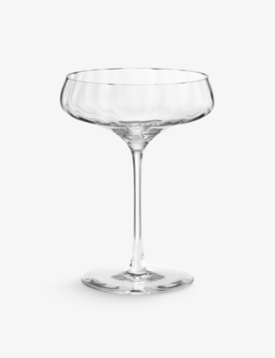 Georg Jensen Bernadotte Groove Cocktail Glass 15cm In Transparent