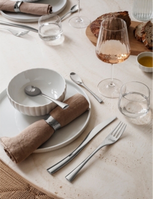 GEORG JENSEN: Bernadotte grooved porcelain bowl 5.8cm