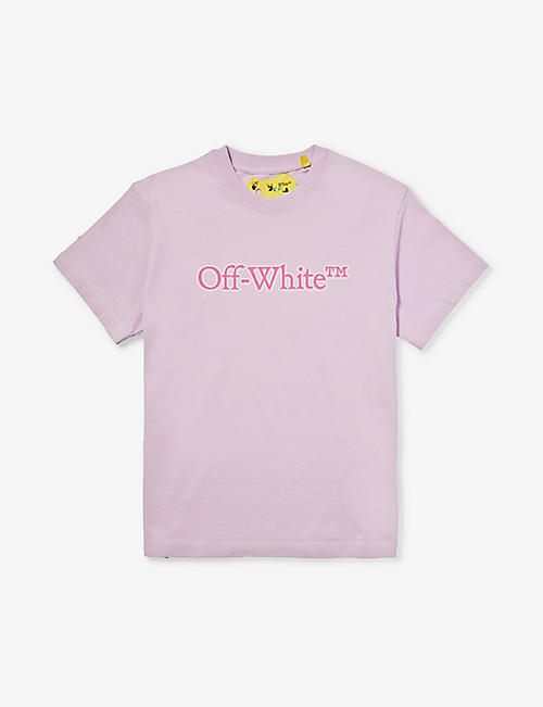 OFF-WHITE C/O VIRGIL ABLOH: Bookish-logo short-sleeve cotton T-shirt 6-12 years