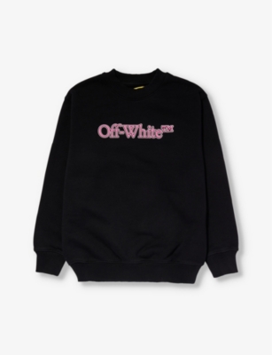 OFF-WHITE C/O VIRGIL ABLOH: Bookish logo-print relaxed-fit cotton-jersey sweatshirt 6-12 years