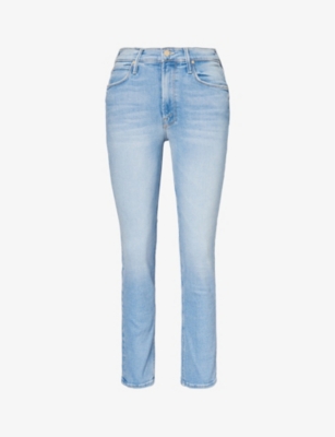 MOTHER: Dazzler straight-leg mid-rise jeans
