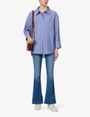 MOTHER: The Weekender flared-leg mid-rise jeans