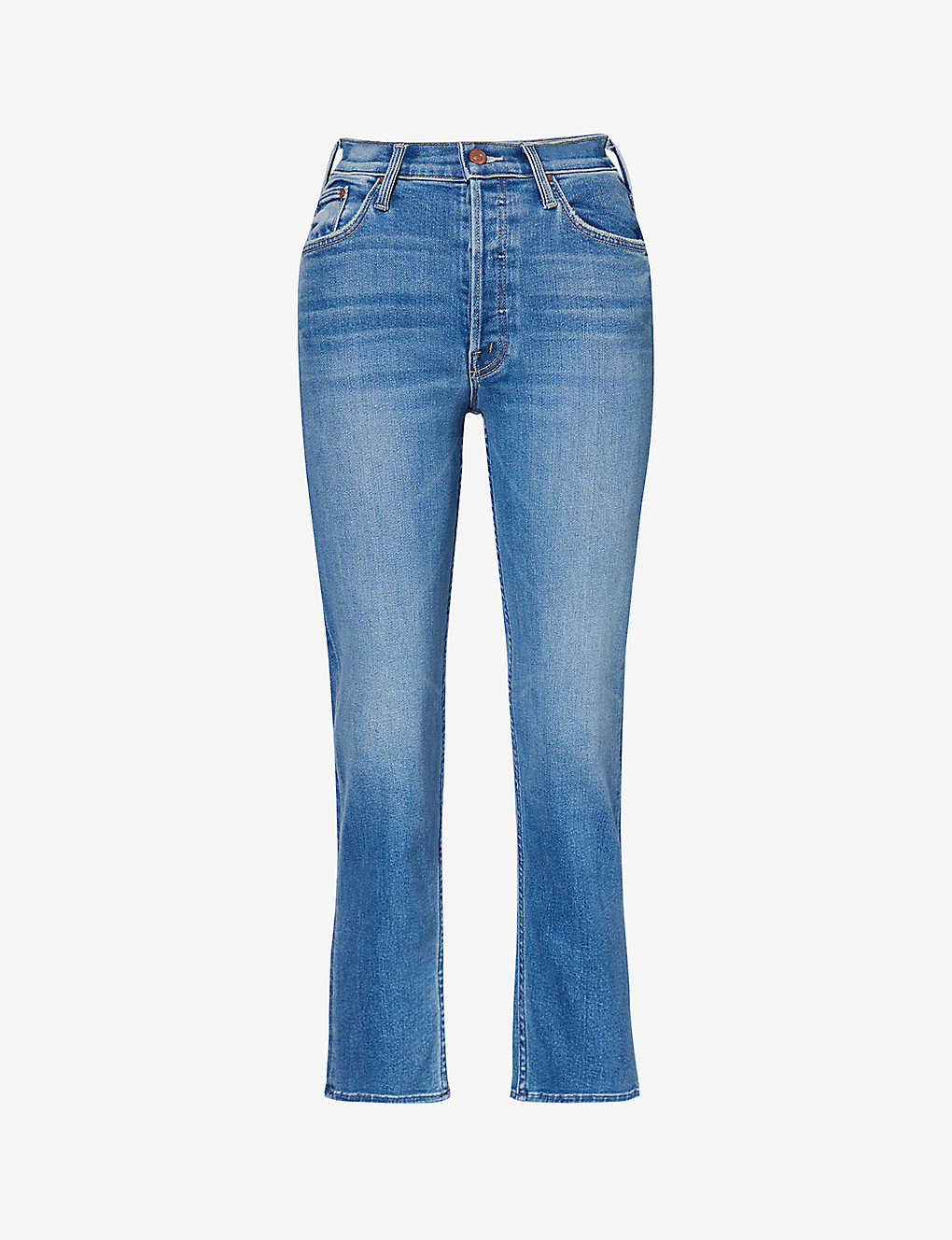 Shop Mother Women's Layover The Tomcat Straight-leg Mid-rise Jeans