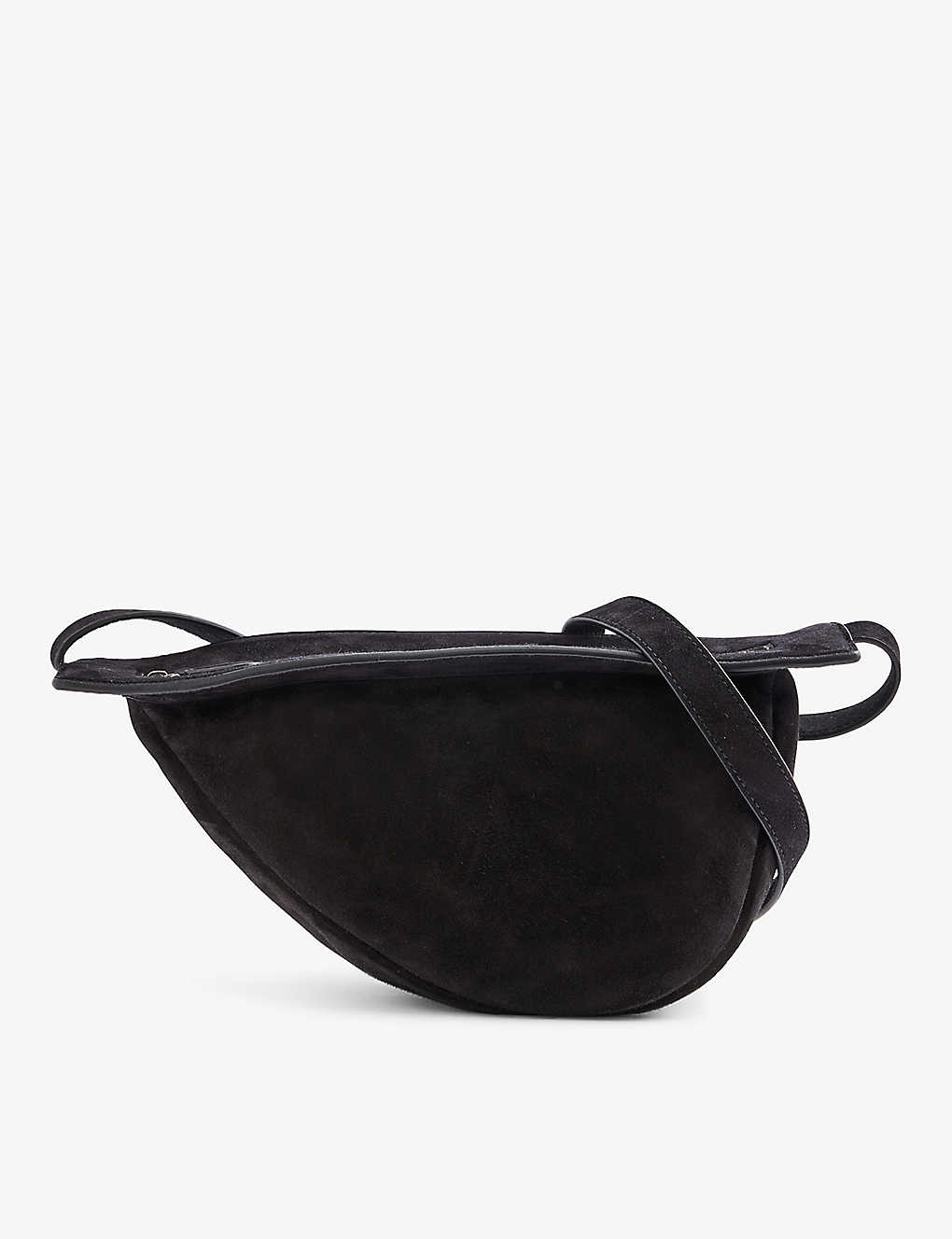 The Row Womens Black Pld Slouchy Banana Small Leather Shoulder Bag
