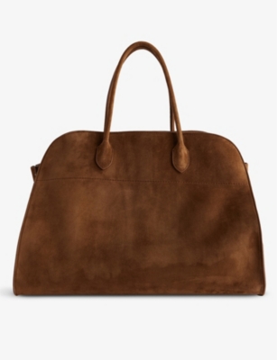 THE ROW Margaux 17 suede top handle bag Selfridges