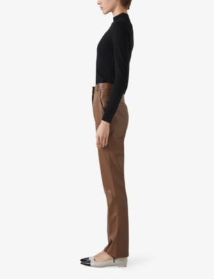 LK BENNETT: Ellie mock-neck merino-wool top