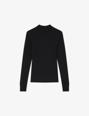 LK BENNETT: Ellie mock-neck merino-wool top