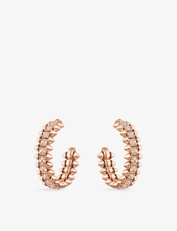 Clash de Cartier 18ct rose-gold and 0.51ct brilliant-cut diamond earrings