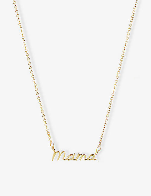 THE ALKEMISTRY: Mama 18ct yellow-gold necklace