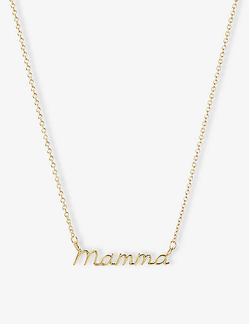 THE ALKEMISTRY: Mamma 18ct yellow-gold necklace