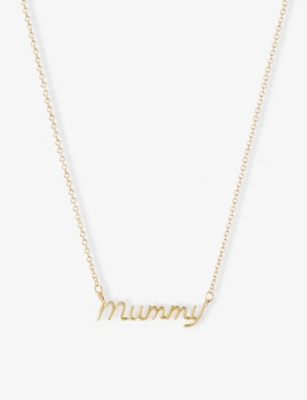 The Alkemistry Womens Yellow Gold Mummy 18ct Yellow-gold Necklace