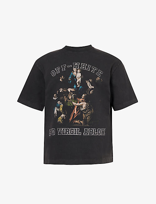 OFF-WHITE C/O VIRGIL ABLOH: Mary Skate graphic-print cotton-jersey T-shirt