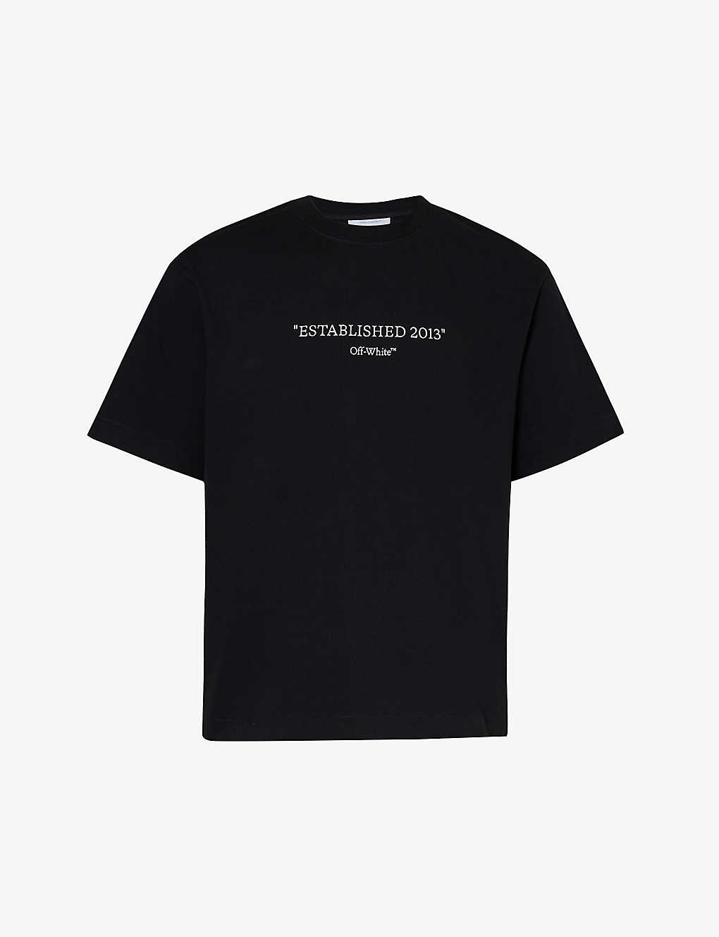 Off-white Skate Graphic-print Cotton-jersey T-shirt In Black