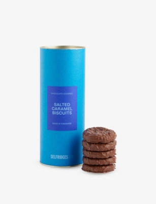 SELFRIDGES SELECTION: Milk chocolate and salted caramel biscuits 200g