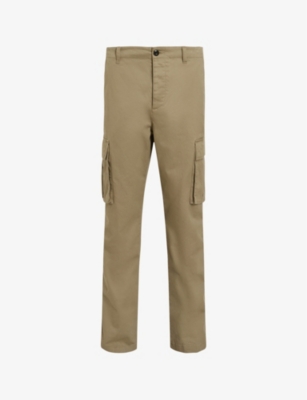 ALLSAINTS: Lewes patch-pocket slim-fit stretch organic-cotton cargo trousers