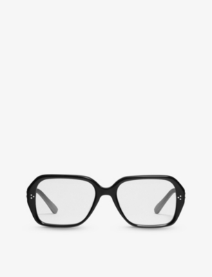 GENTLE MONSTER - BECA 01 square-frame acetate glasses | Selfridges.com