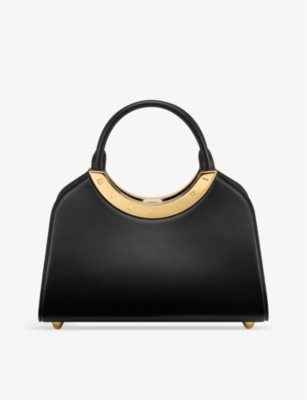 Bvlgari Womens Black Roma Medium Leather Top-handle Bag