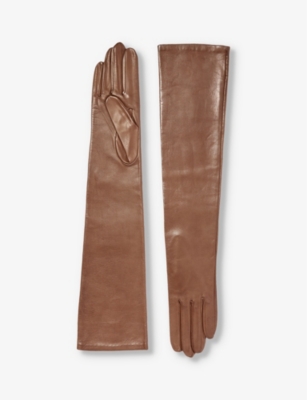 PAULA ROWAN Montserrat elbowlength leather gloves